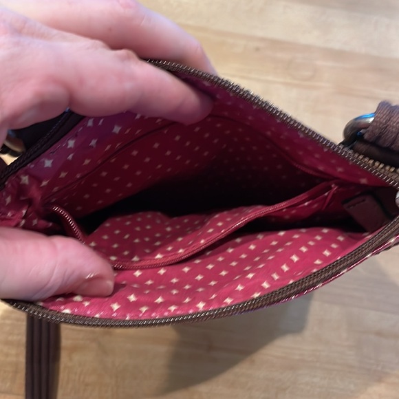 Fossil Key - Per Small Purse Multi Color with Brown Strap - Picture 4 of 14